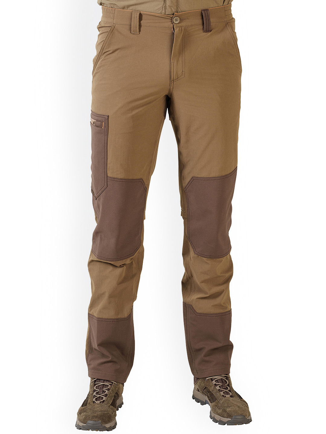 Decathlon SOLOGNAC Men Brown Breathable Hiking Cargo