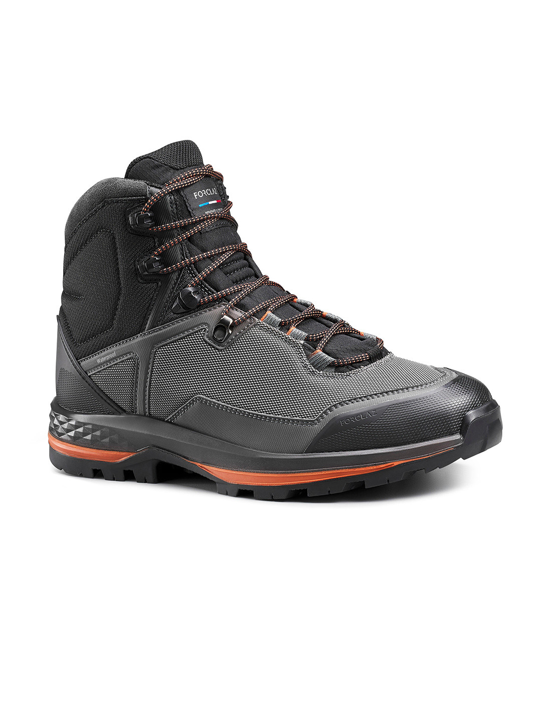 Decathlon Men Grey Trekking Non-Marking Waterproof Shoes