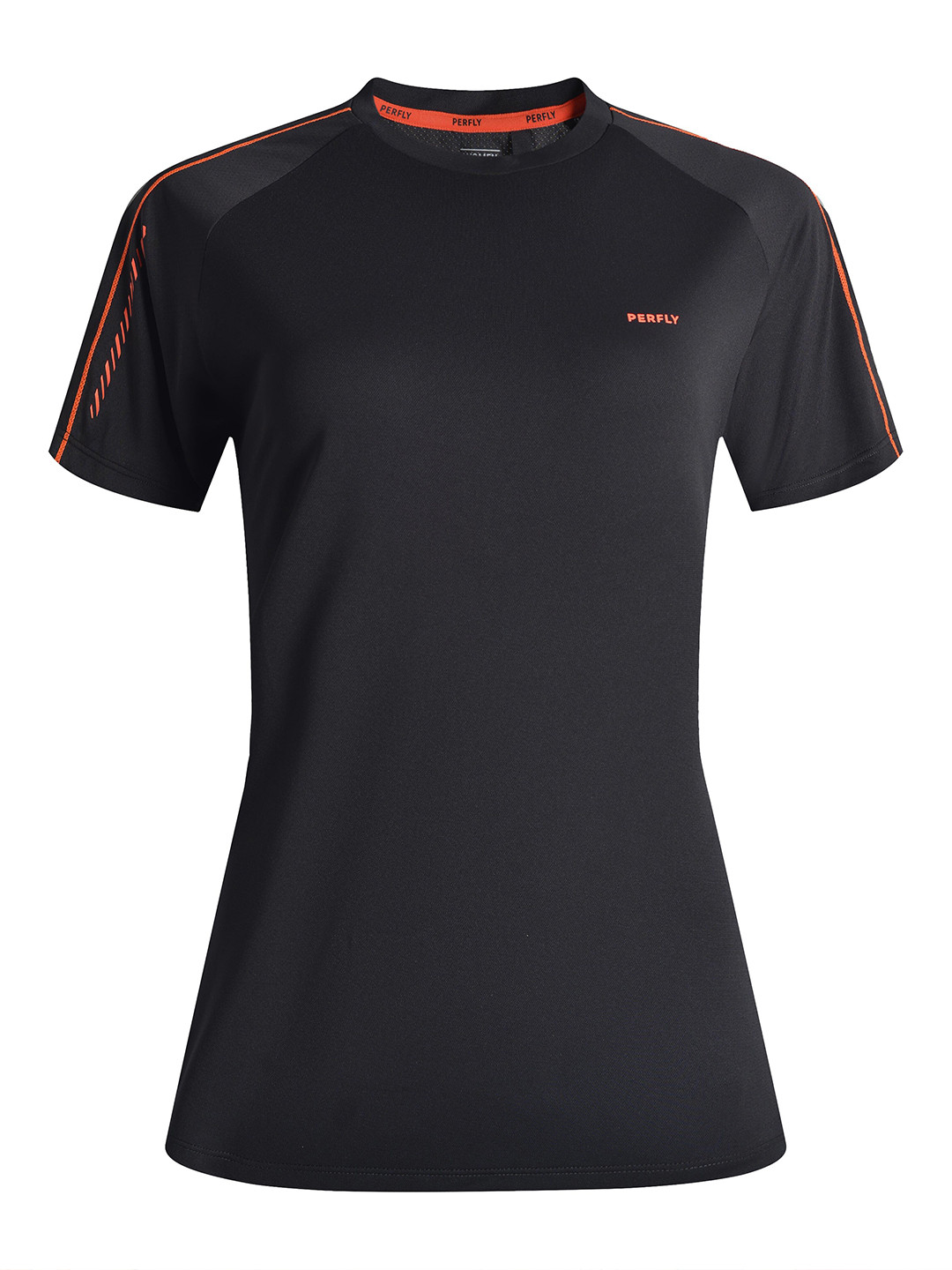 Decathlon  Women Blue Colourblocked Breathable Badminton T-Shirt