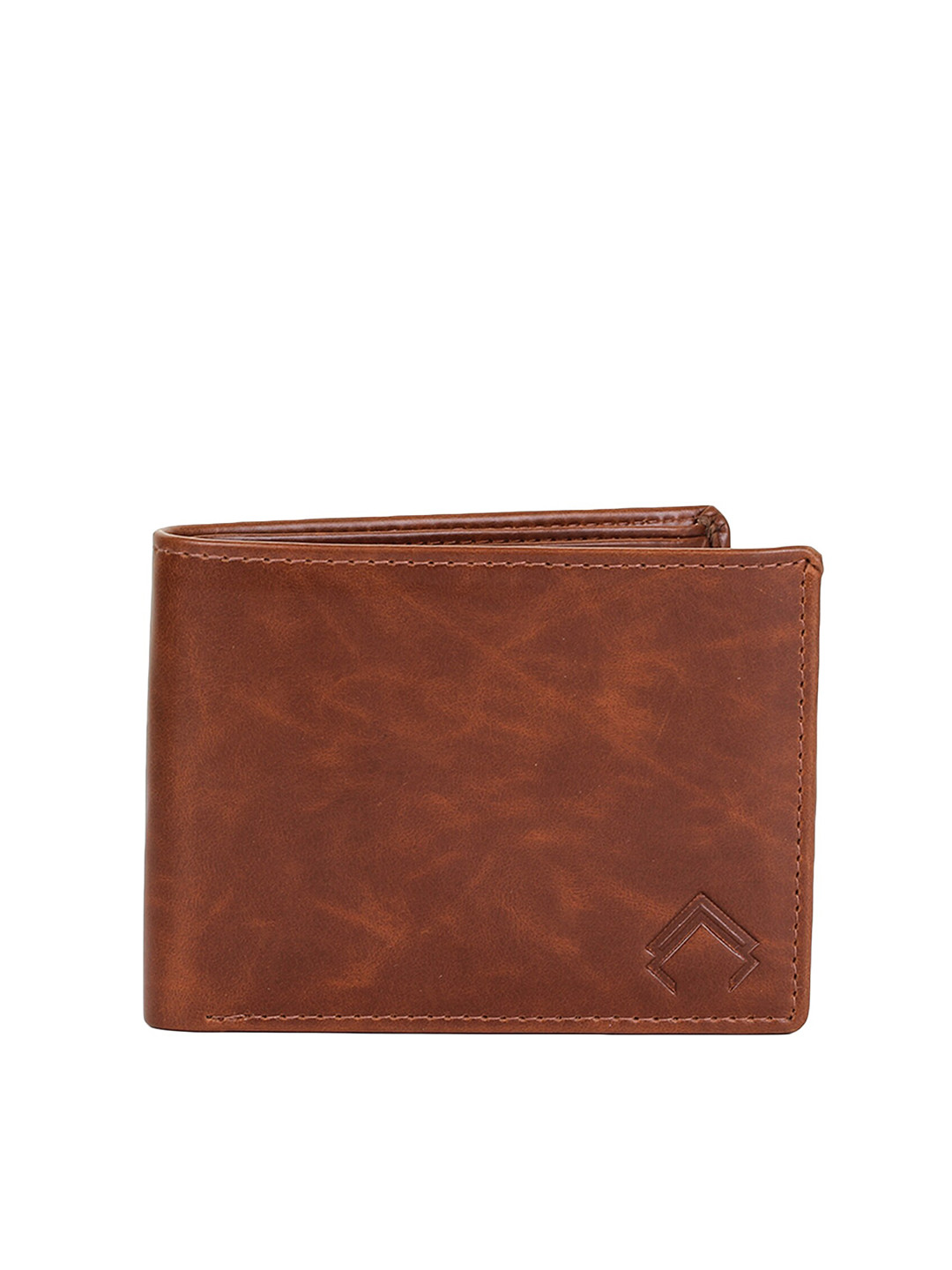 ALLY CARTER Men Tan PU Two Fold Wallet