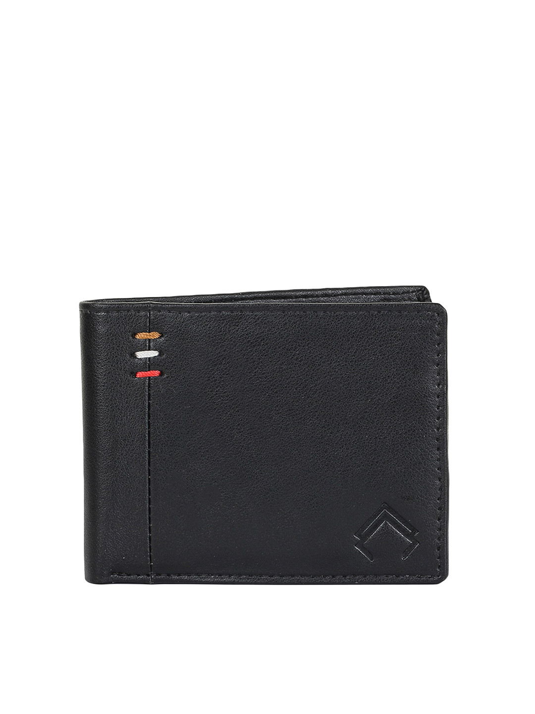 ALLY CARTER Men Black Solid Two Fold Wallet