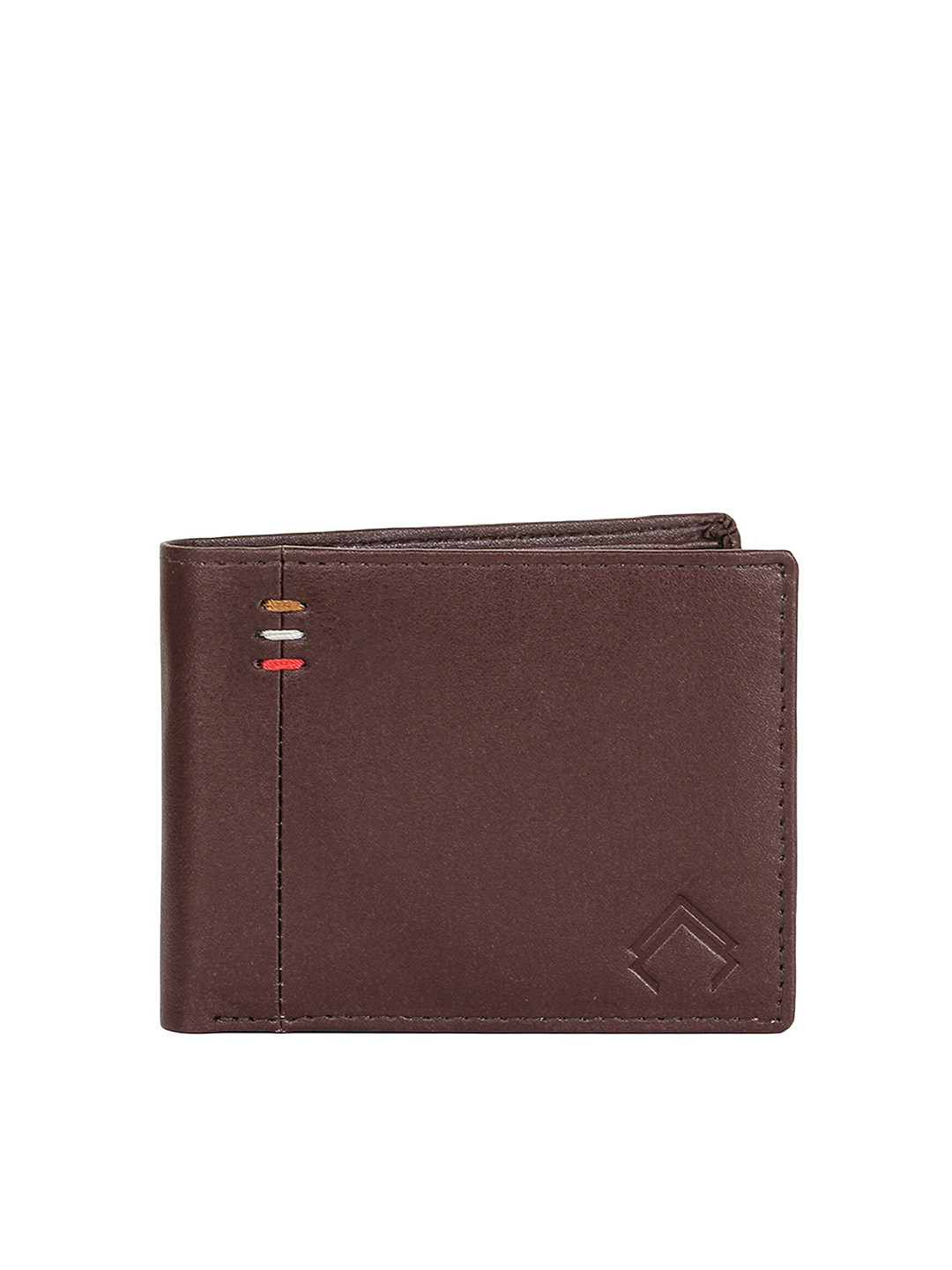 ALLY CARTER Men Brown PU Two Fold Wallet