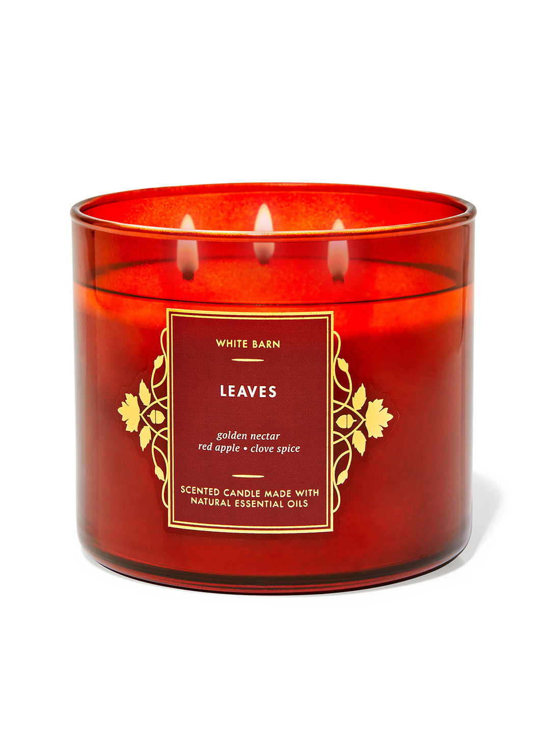 Bath & Body Works Leaves 3-Wick Candle - 411 g
