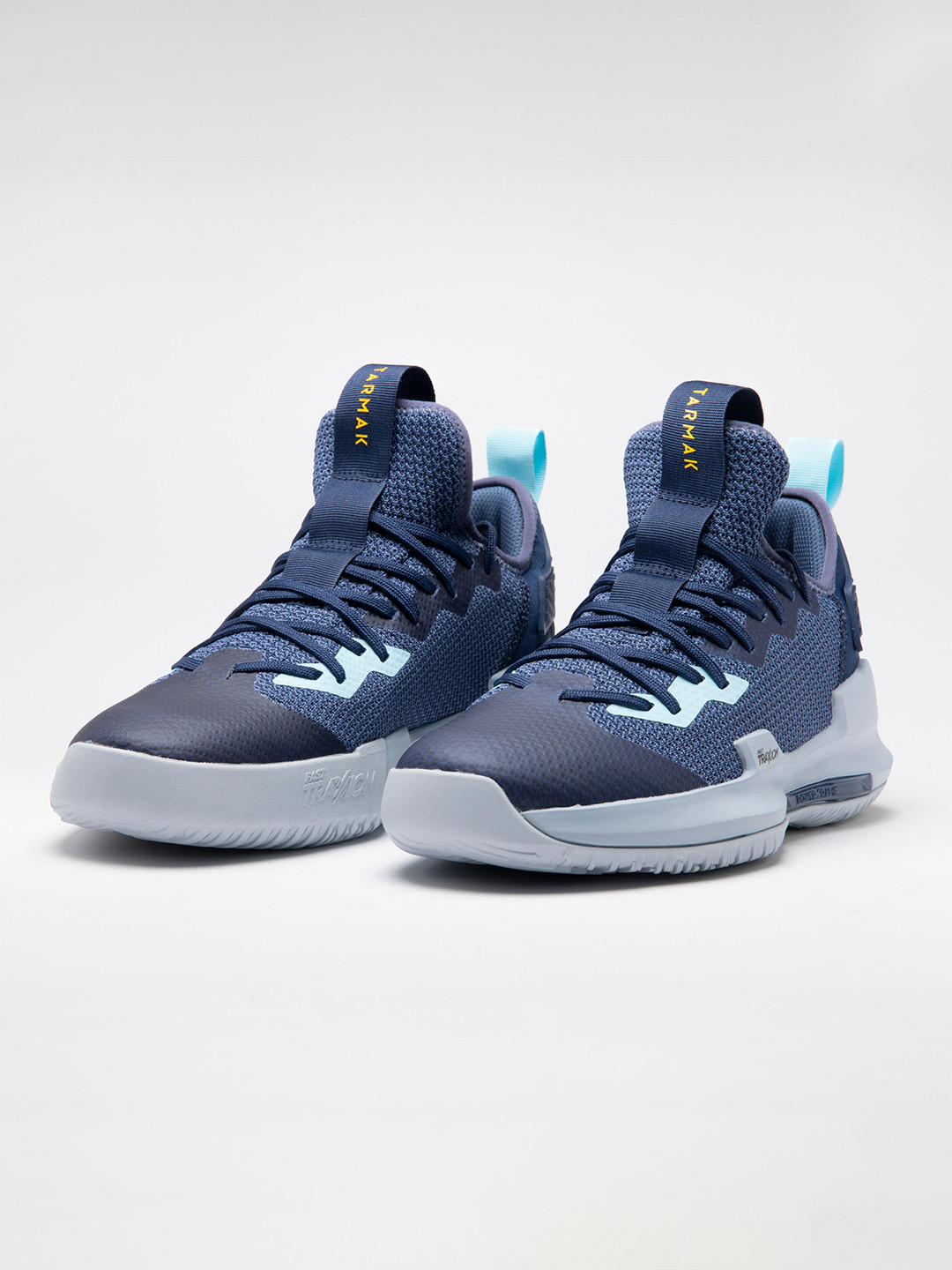 Decathlon TARMAK - Unisex Navy Blue Low Ankle Basketball Non-Marking Shoes