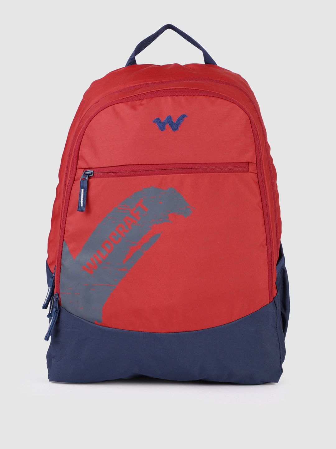 Wildcraft Unisex Red Protrude Brand Logo Print Backpack