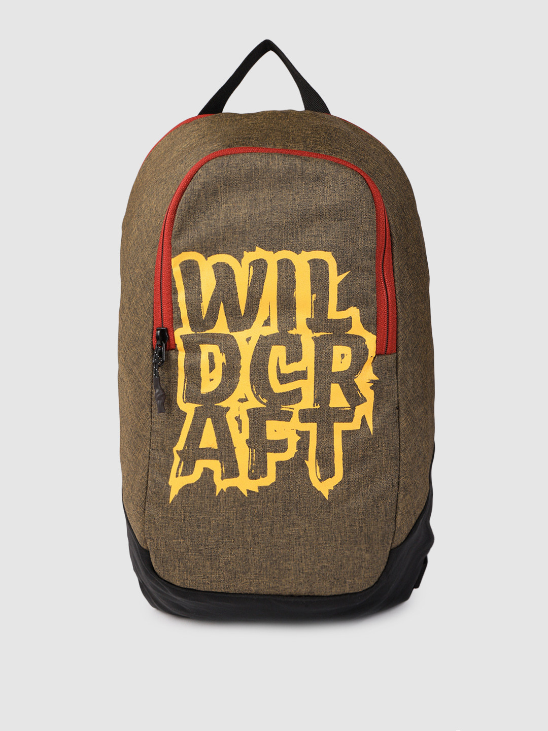 Wildcraft Unisex Olive Brown Bean Brand Logo Printed Backpack