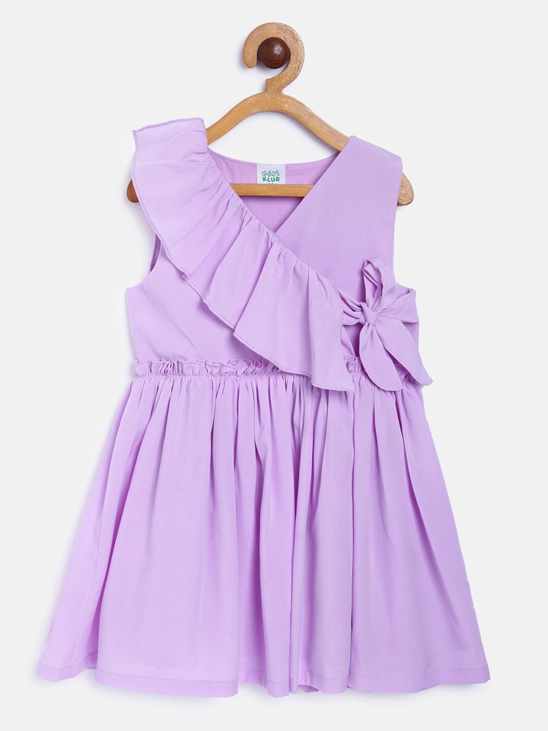 MINI KLUB Girls Purple Wrap Dress