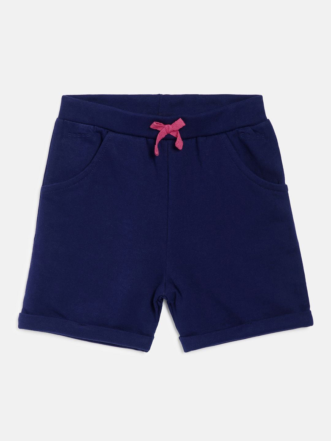 MINI KLUB Girls Navy Blue Organic Cotton Shorts