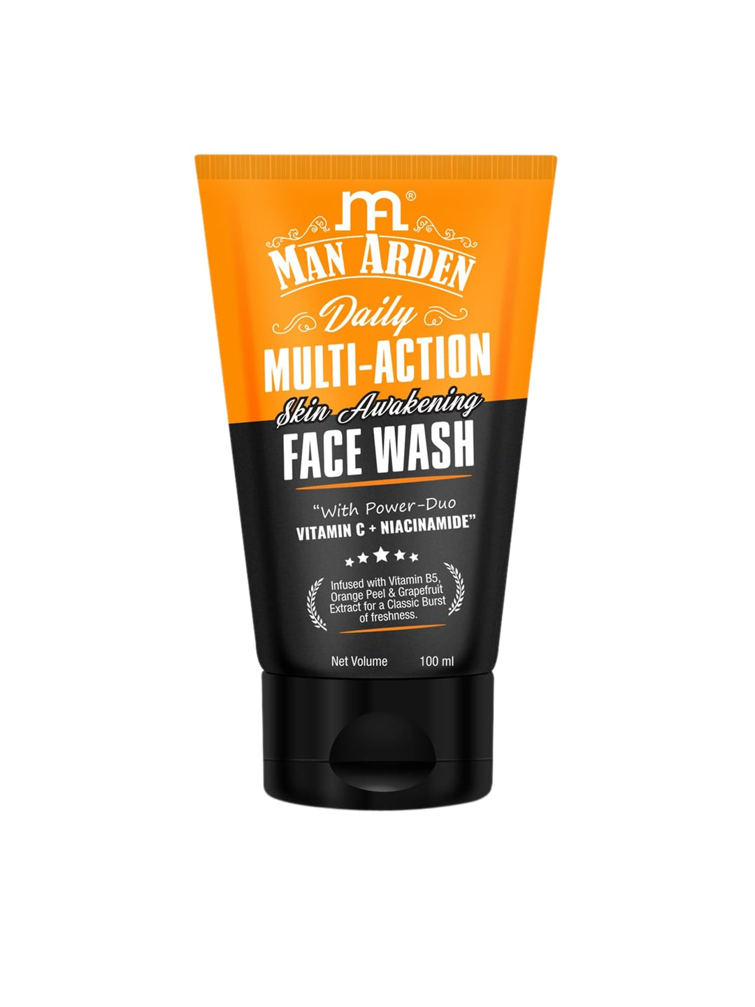 Man Arden Vitamin C Daily Multi-Action Skin Awakening Face Wash with Niacinamide - 100ml