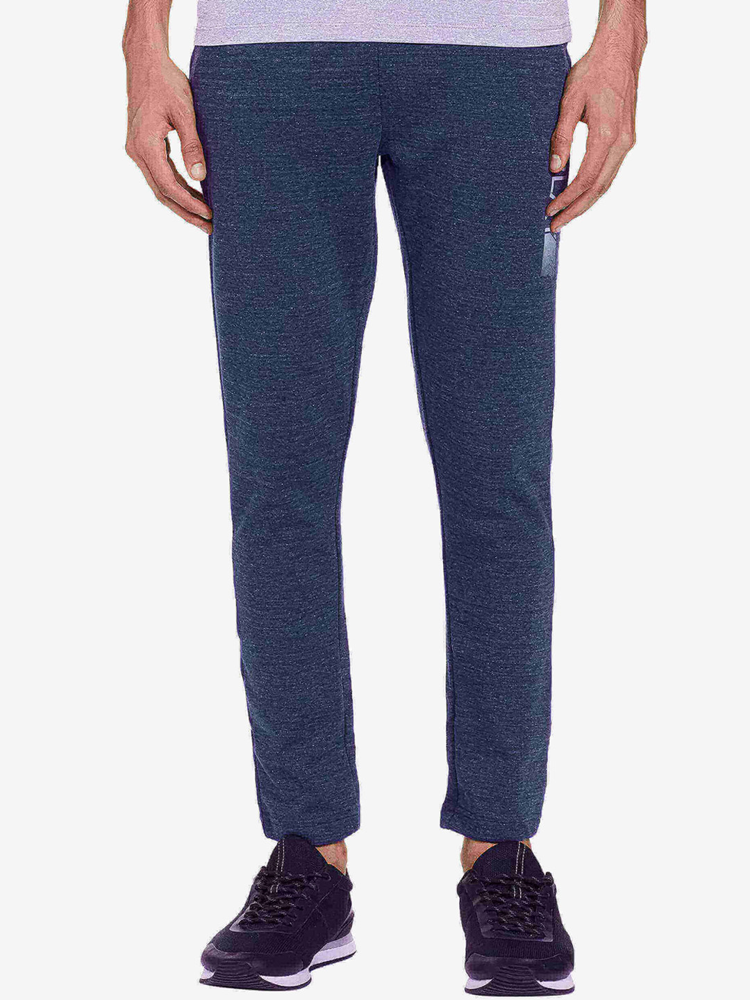 Fruit of the loom Men Navy Blue Solid Lounge Pants