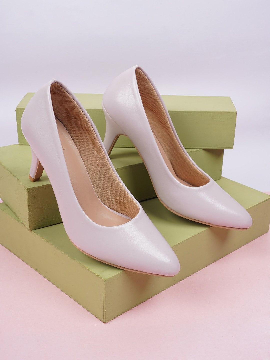 Rubeezz Purple Colourblocked Party Pumps