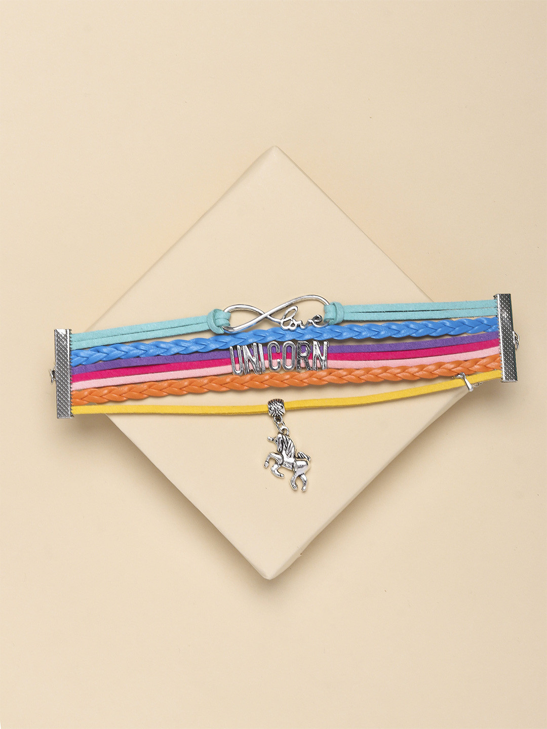 Arendelle Girls Blue & Pink Multistrand Bracelet