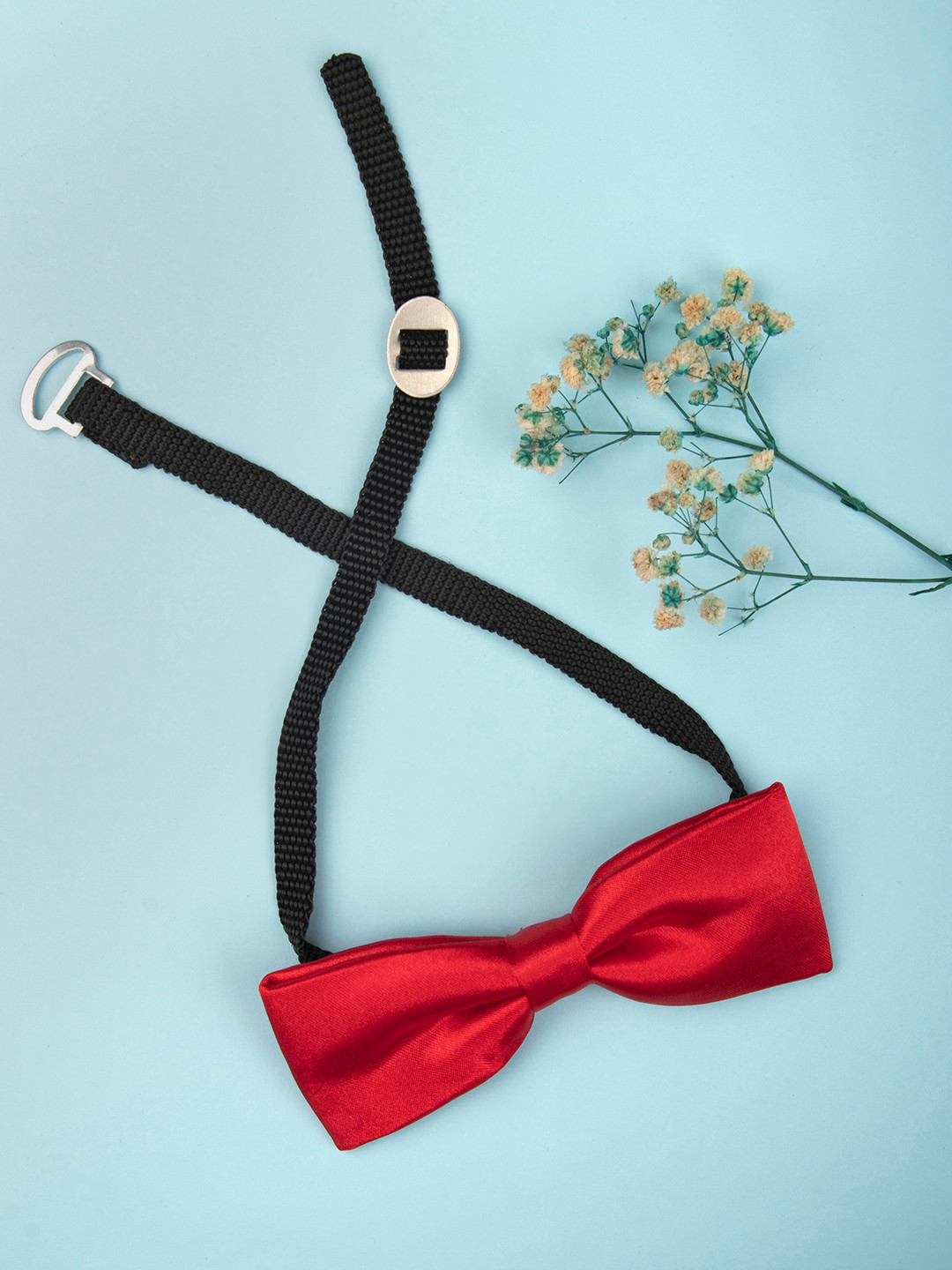 Arendelle Boys Red & Black Satin Bow Tie