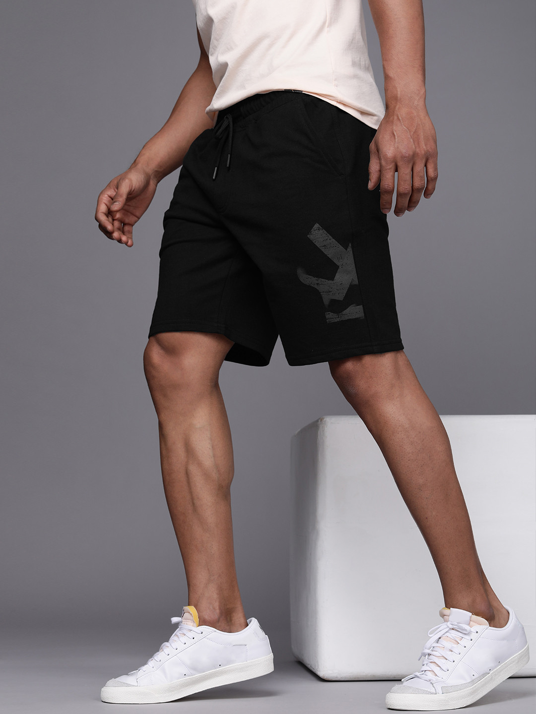 WROGN Men Black Shorts