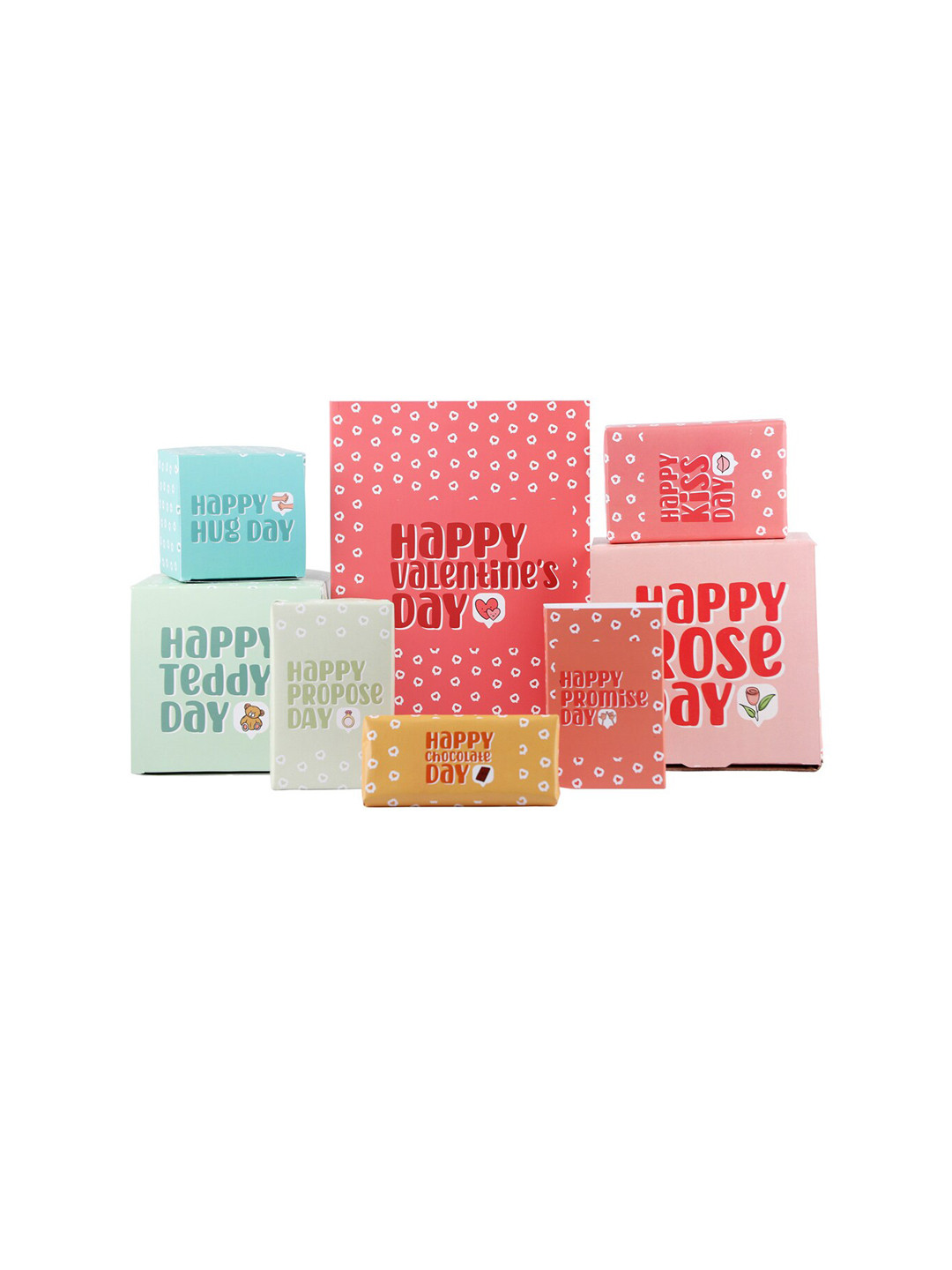 Oye Happy Red & White Printed 7 Days of Valentine