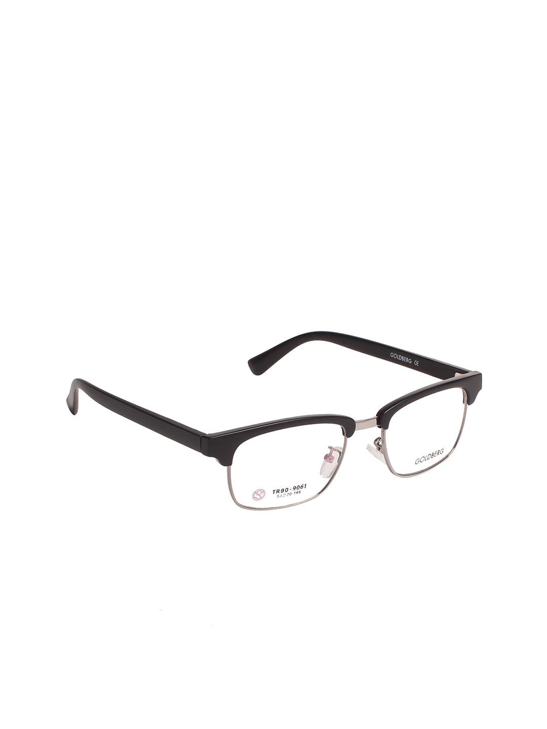 Gold Berg Women Grey Half Rim Browline Frames Eyeglasses