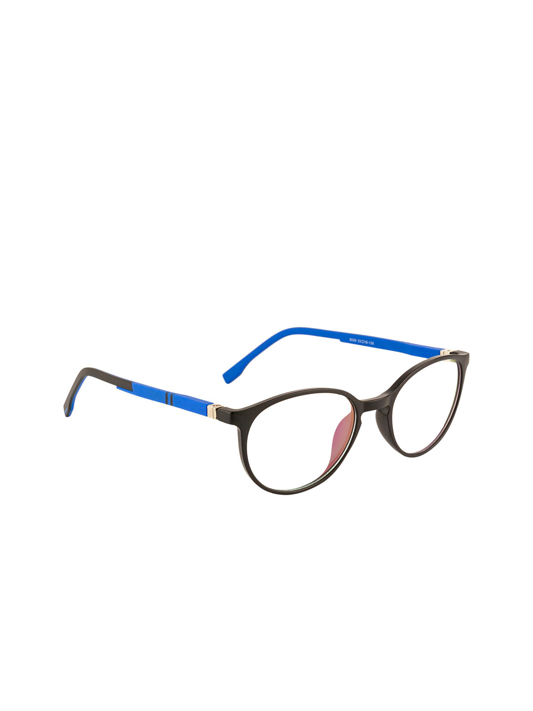 Gold Berg Unisex Black Full Rim Round Frames Eyeglasses