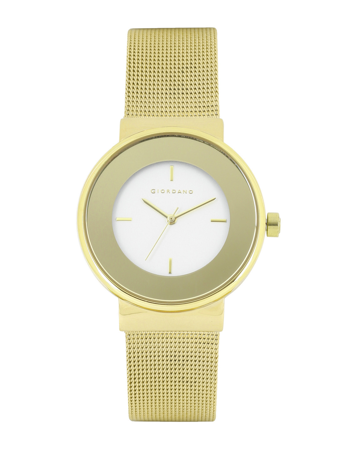 GIORDANO Women Silver & Gold-Toned Analogue Watch FA2052-11