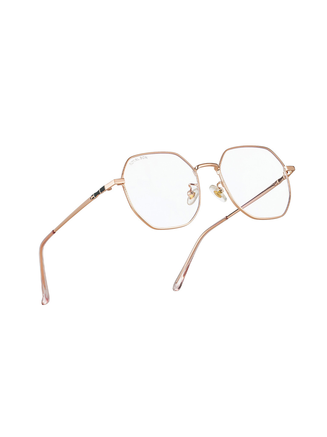 ROYAL SON Unisex Gold-Toned Full Rim Round Frames