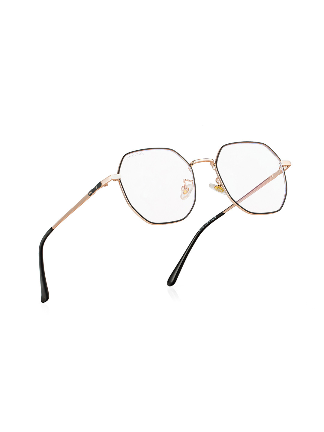 ROYAL SON Unisex Gold-Toned Full Rim Round Frames