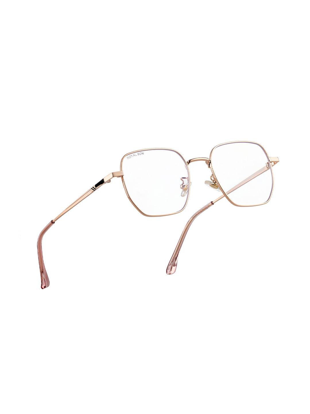 ROYAL SON Unisex Gold-Toned Full Rim Square Frames