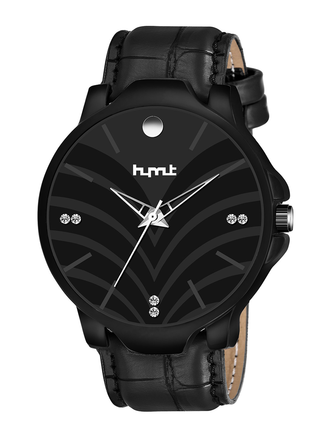 HYMT Men Black Dial Leather Straps Analogue Watch HMTY-5003