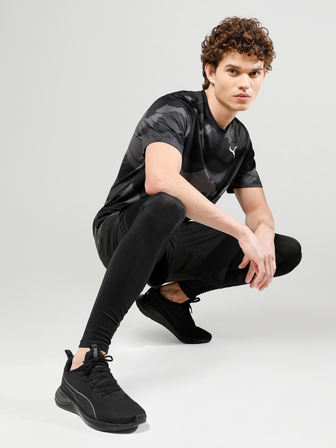 Puma Unisex Black Incinerate Running Shoes