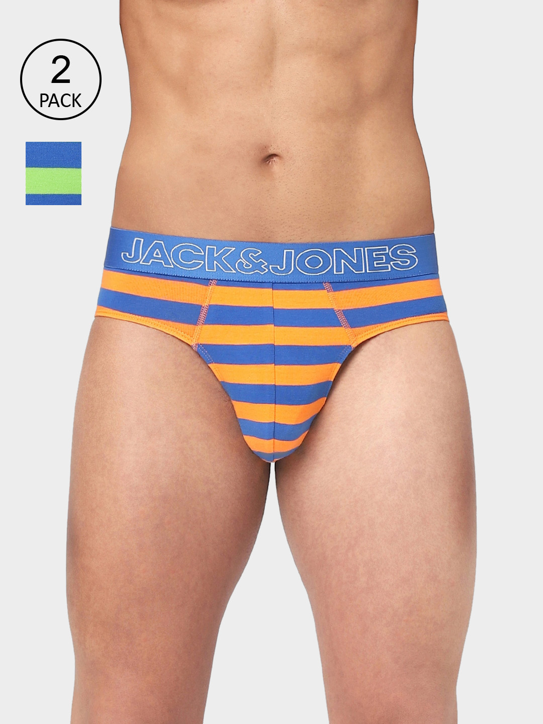 Jack & Jones Men Striped Basic Brief