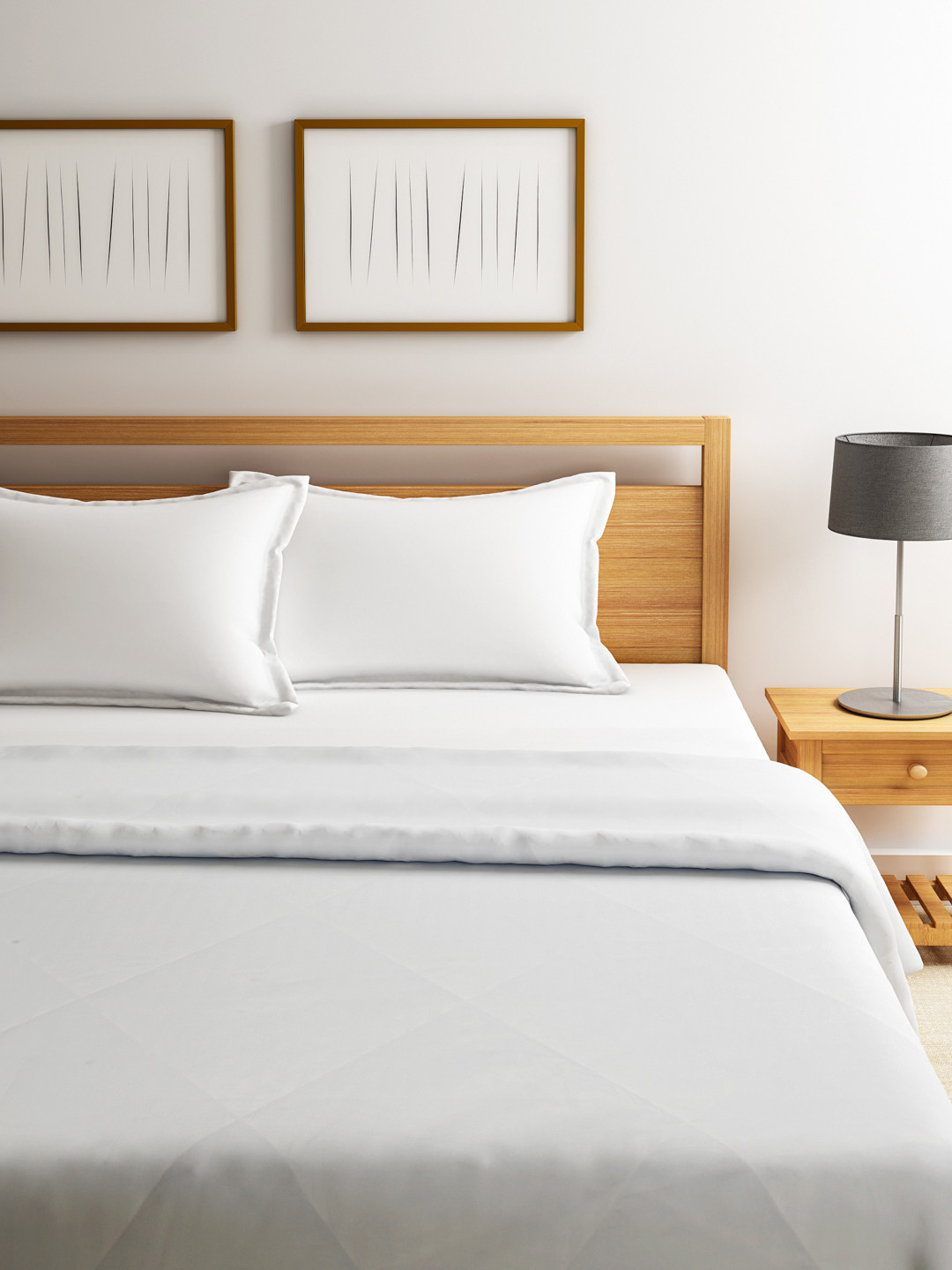 SWAYAM White Winter Double Quilt