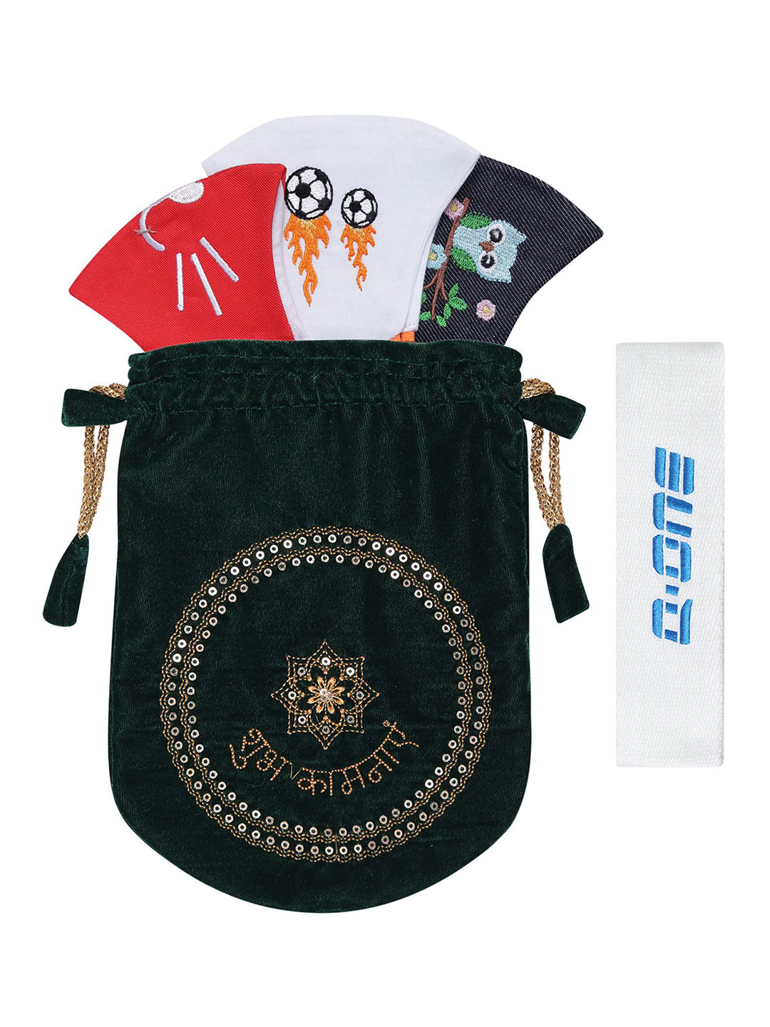 MASQ Kids Pack of 3 4 Ply Pure Cotton Cloth Mask