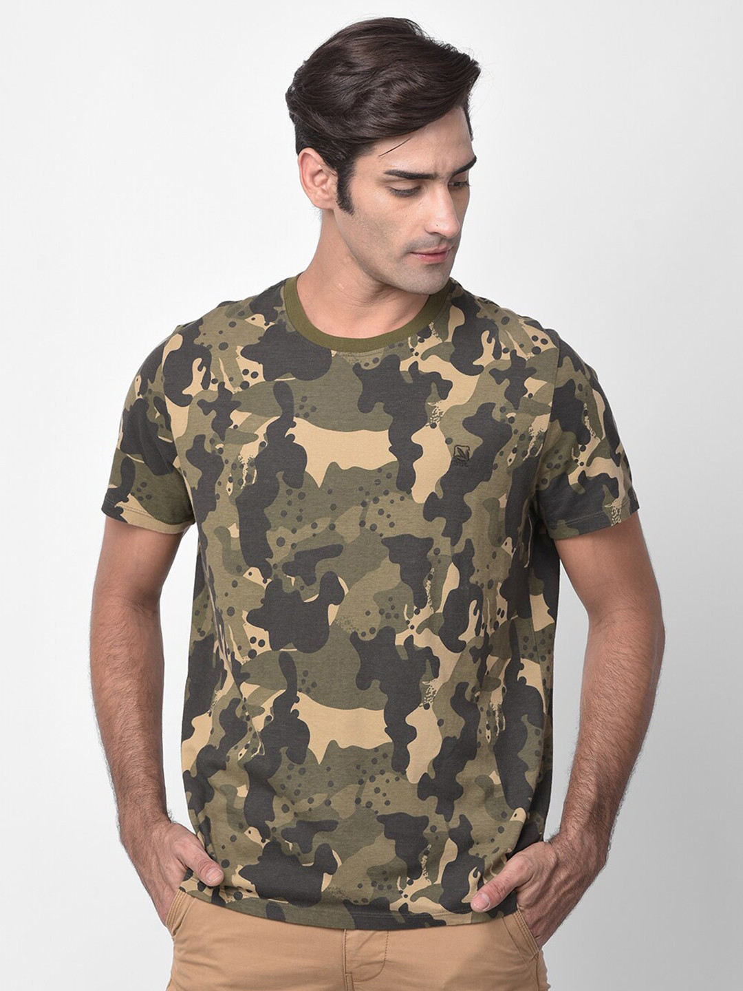 Woodland Men Multicoloured Printed T-shirt