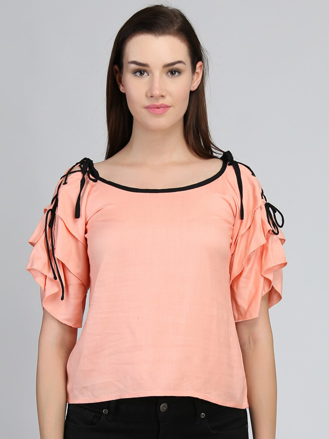 DODO & MOA Women Peach-Coloured Top