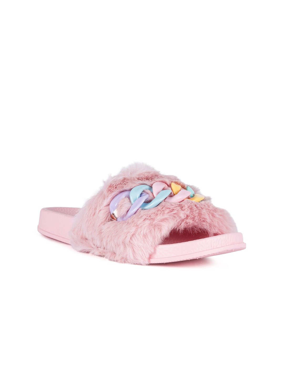 London Rag Woman Pink Open Toe Flats