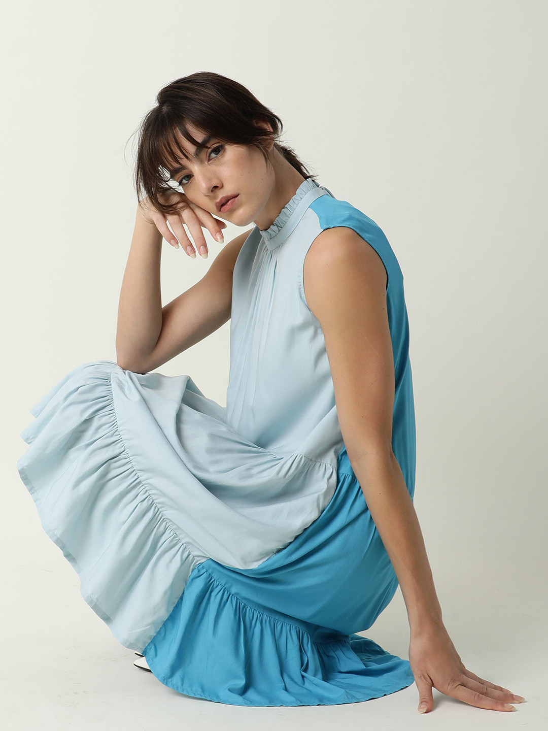 RAREISM Blue A-Line Dress