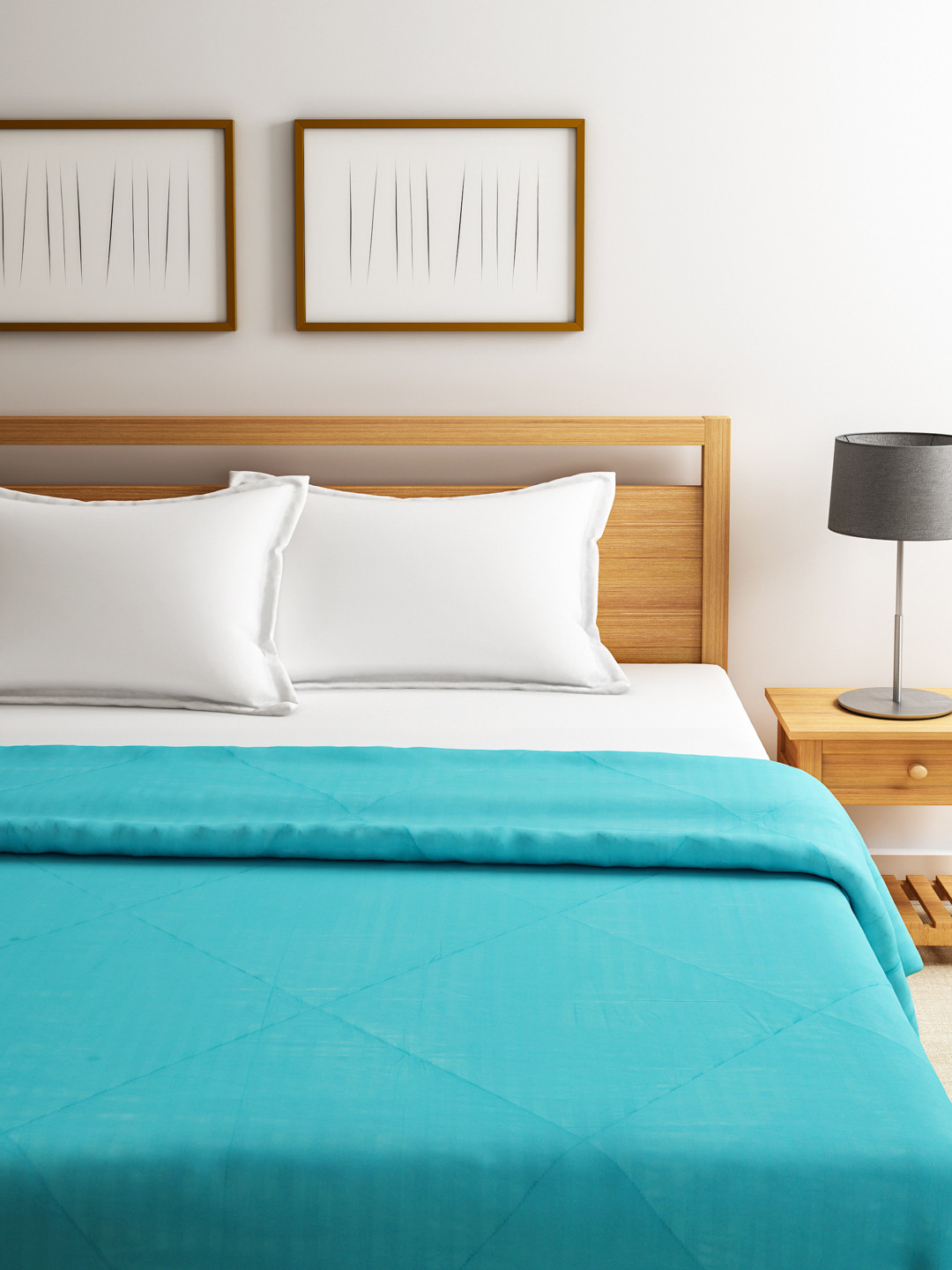 SWAYAM Blue AC Double Comforter