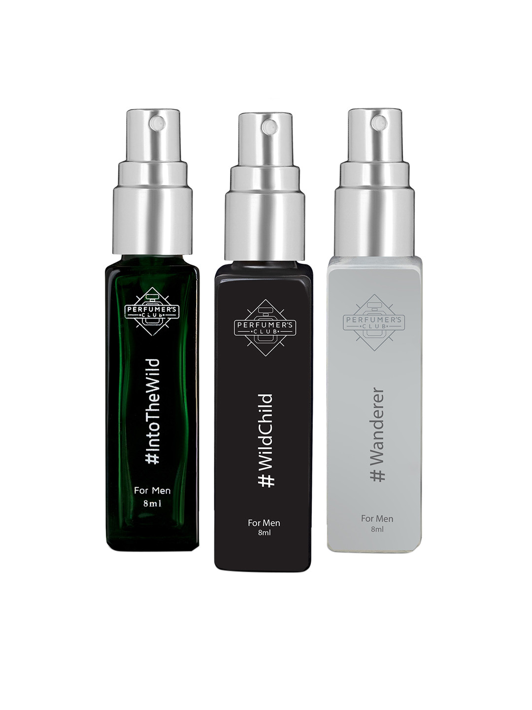 PERFUMERS CLUB Men Refill For Lightr Set of 3 #IntoTheWild, #WildChild & #Wanderer EDP