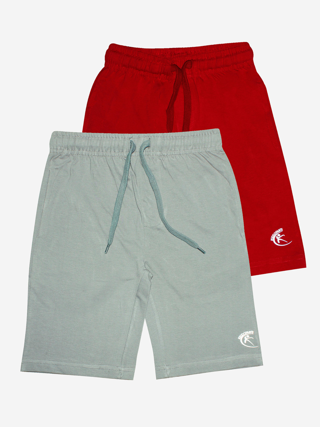 KiddoPanti Boys Red Cargo Shorts