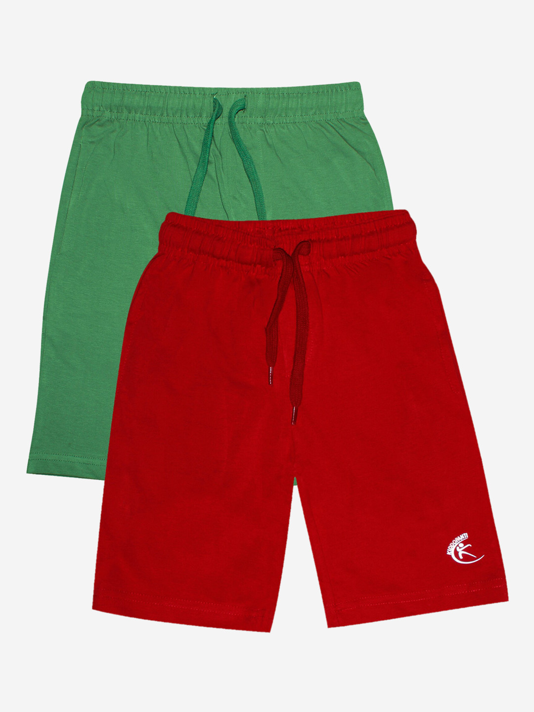 KiddoPanti Boys Green Shorts