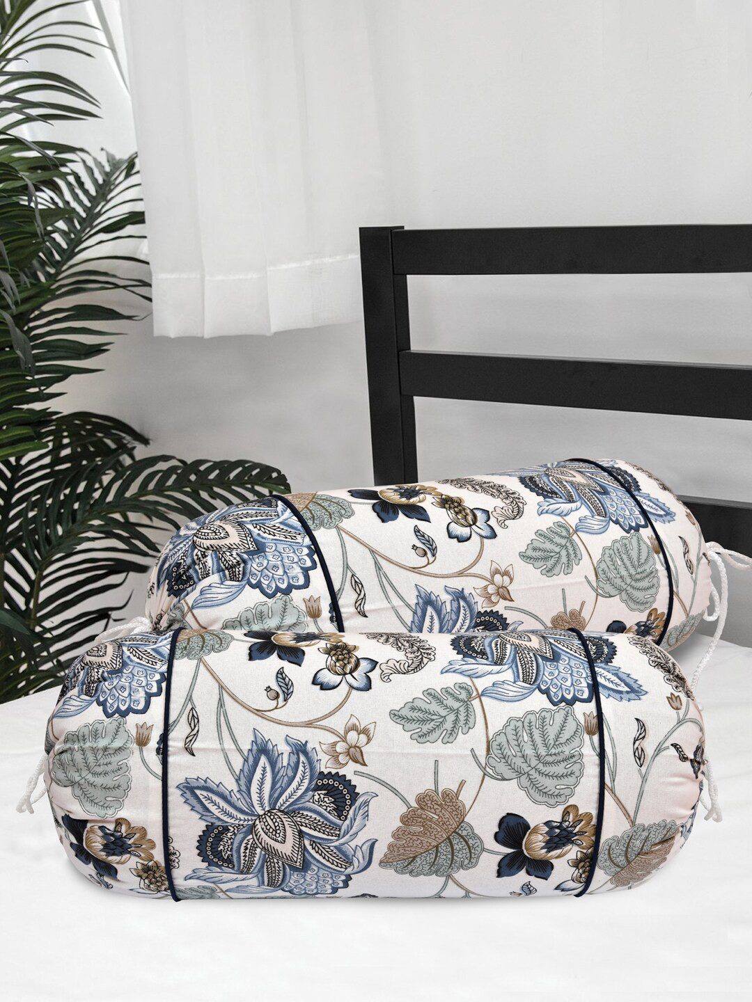 Clasiko Set Of 2 Cotton 220 TC Bolster Covers