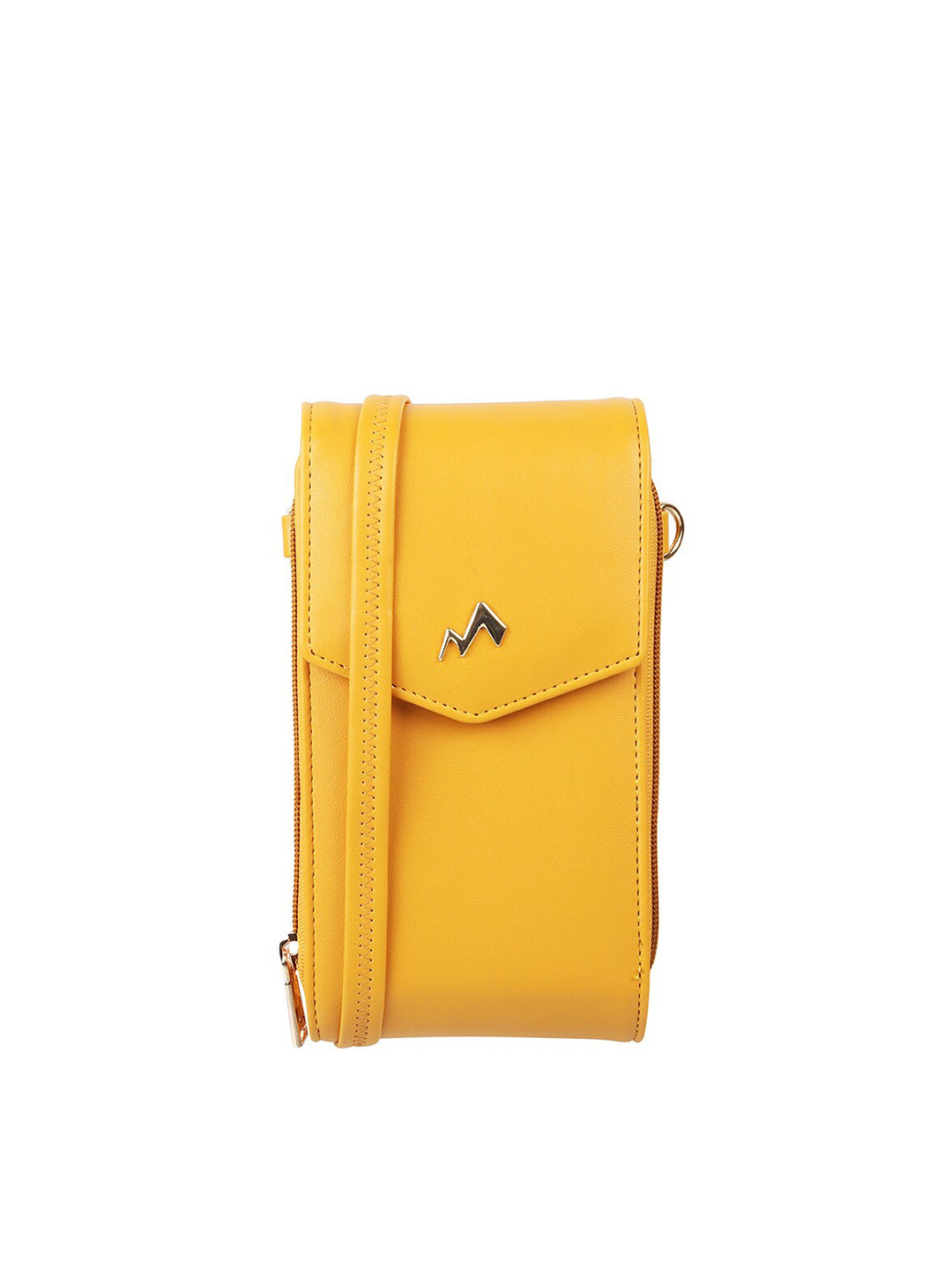 Metro Women Yellow Solid Envelope Clutch