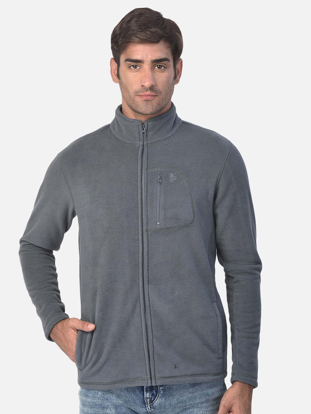 Woodland Men Grey Sweatshirt