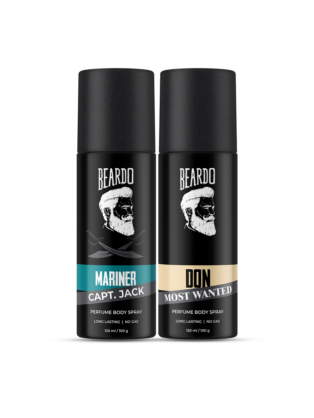 BEARDO Set of 2 Long Lasting Perfume Body Spray 120 ml(100 g) each