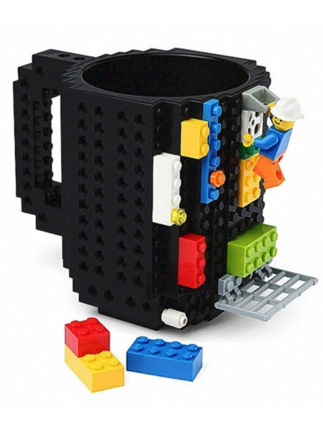 BonZeaL Black Textured 3D Plastic Matte Mug