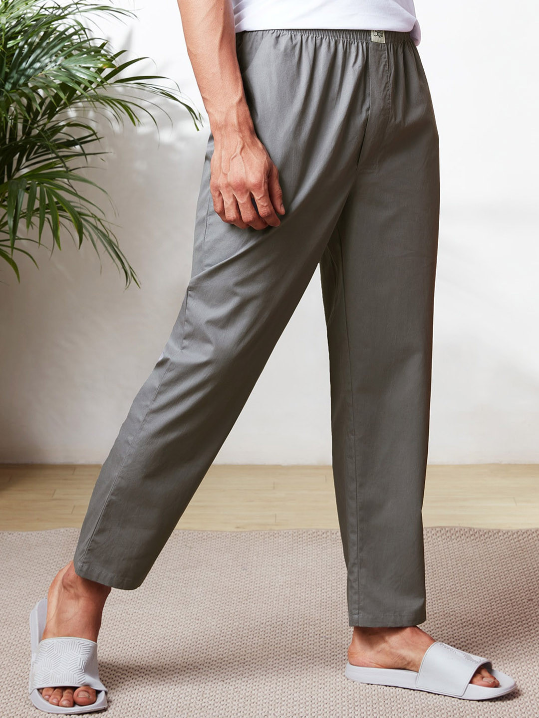 The Souled Store Men Grey Lounge Pants