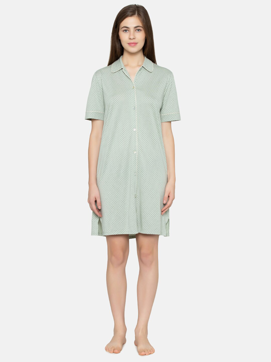 Triumph Lounge-Me Series Boyfriend Printed Comfortable Nightdress