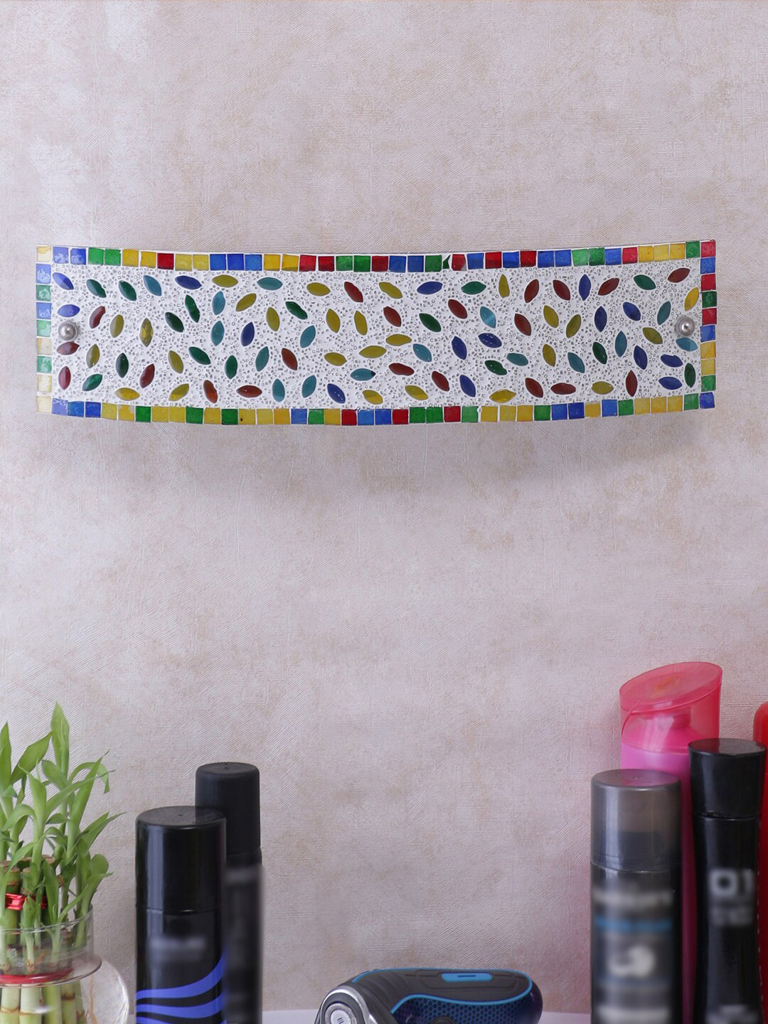 Devansh Multi Mosaic Glass Bathroom Lights