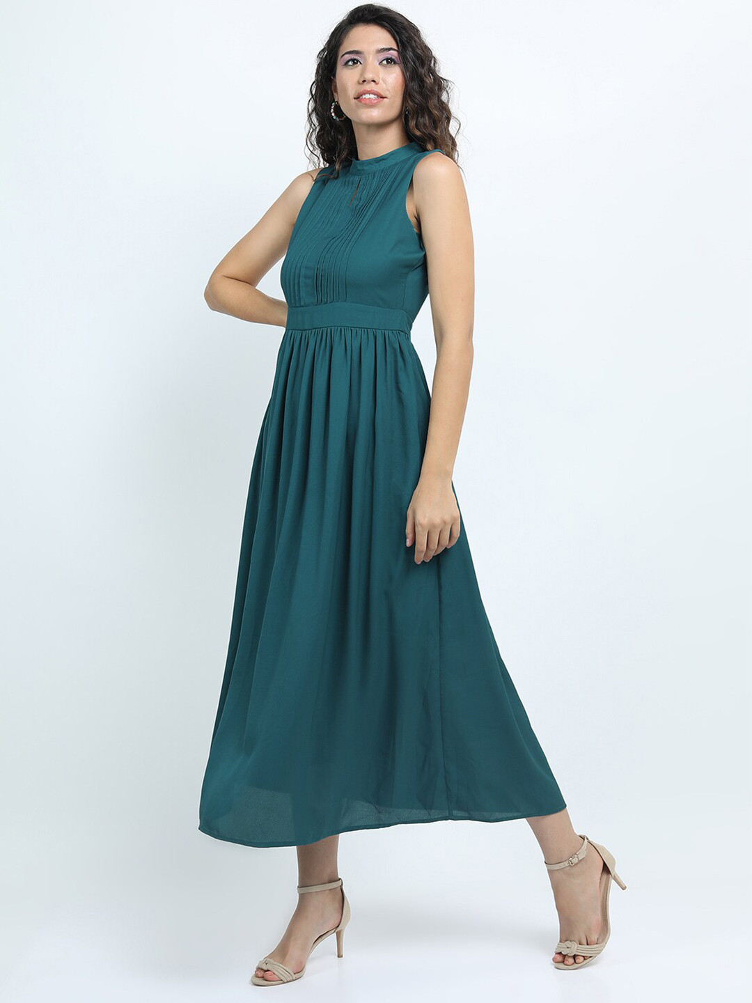 Tokyo Talkies Teal Midi Dress