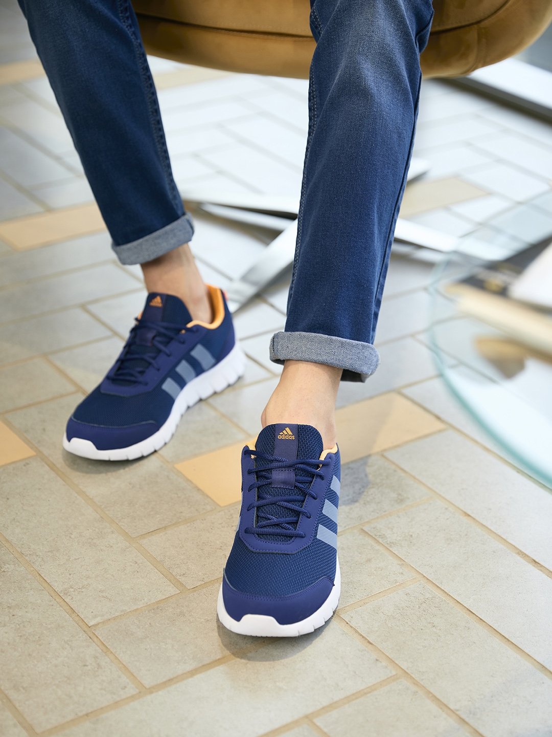 Buy ADIDAS Men Navy Blue Woven Design Vertago M Running Shoes Sports Shoes for Men 17146380 Myntra