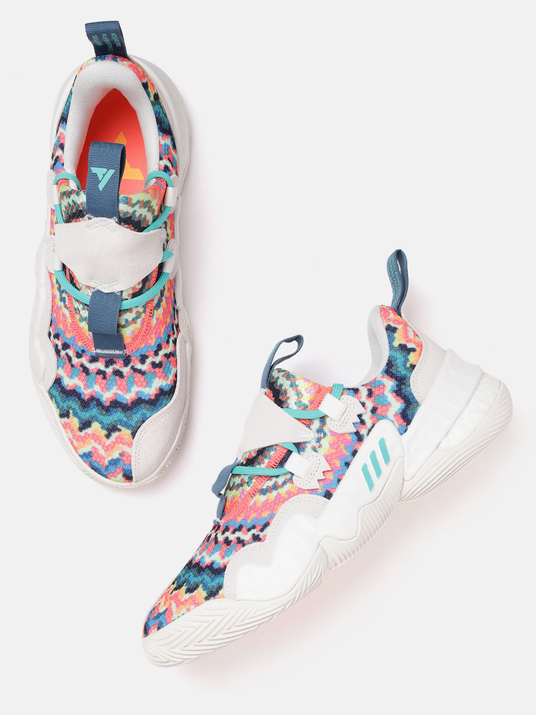 Buy ADIDAS Unisex Multicoloured Woven Design Trae Young 1 
