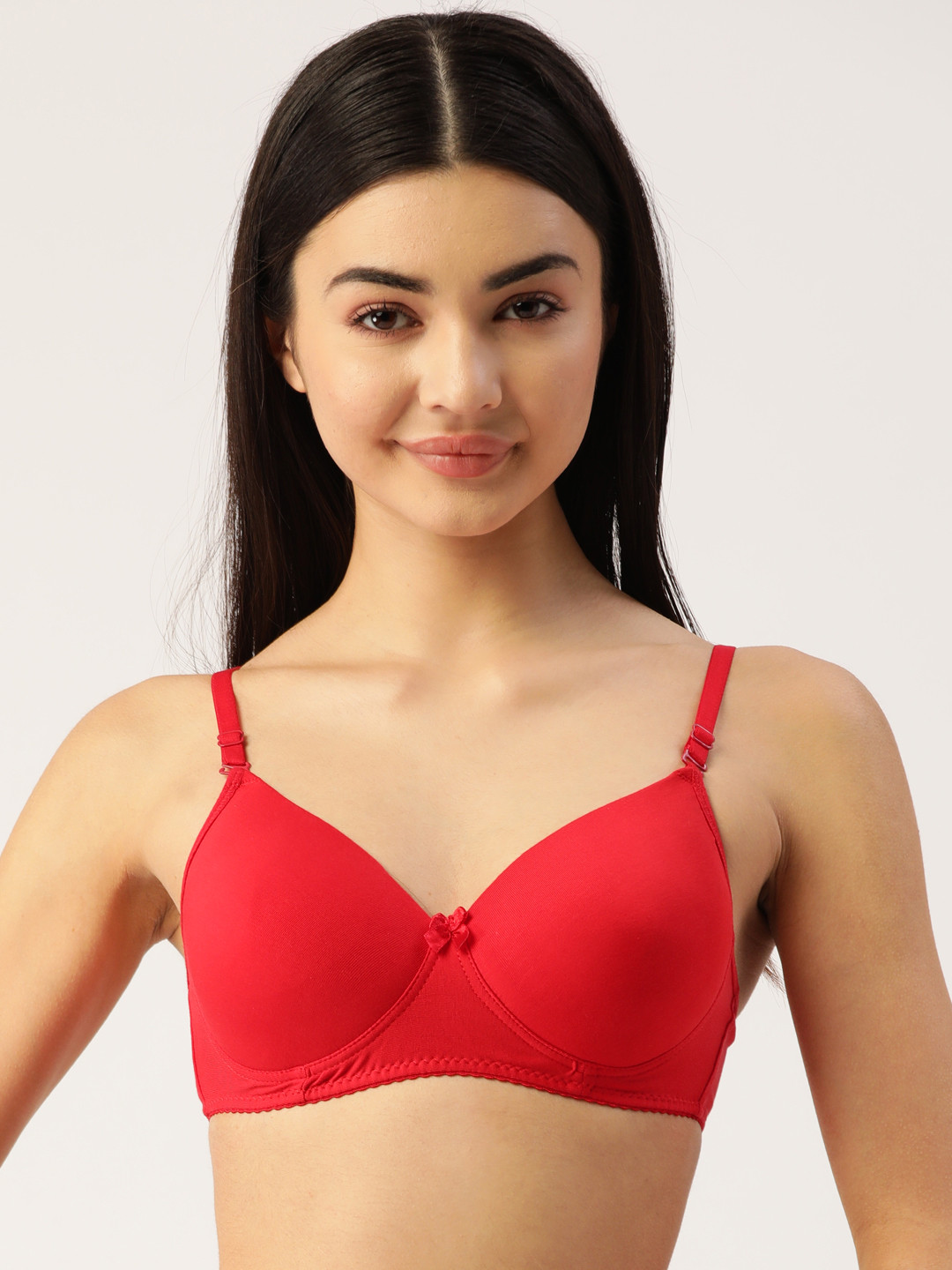 Lady Lyka Red Bra Lightly Padded